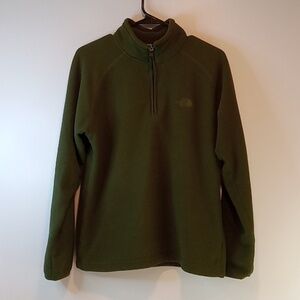 The North Face Waffle Pattern Pullover 1/4 Zip Fleece Men's Sz Small EUC NICE!